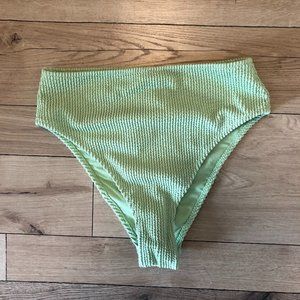 NWT H&M Green High Waisted Bikini Bottoms